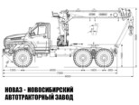 Седельный тягач Урал NEXT 44202 с манипулятором INMAN IT 150 до 7,1 тонны модели 8424 (фото 2)