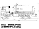 Автоцистерна для технической воды объёмом 10 м³ с 1 секцией на базе КАМАЗ 43118 модели 7845 (фото 2)