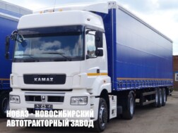 Автопоезд из седельного тягача КАМАЗ 5490-037-87 и шторного полуприцепа ТЗА 588510-0300200-08 с доставкой по всей России