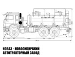 Автотопливозаправщик объёмом 11 м³ с 2 секциями на базе КАМАЗ 43118 модели 7606 (фото 2)