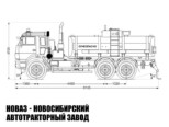 Автотопливозаправщик объёмом 12 м³ с 1 секцией на базе КАМАЗ 43118 модели 7607 (фото 2)