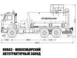 Автотопливозаправщик объёмом 11 м³ с 1 секцией на базе КАМАЗ 65115 модели 8820 (фото 2)