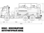 Автотопливозаправщик объёмом 11 м³ с 2 секциями на базе КАМАЗ 65115 модели 8821 (фото 2)