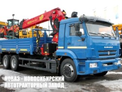 Бортовой автомобиль КАМАЗ 65115 с манипулятором INMAN IT 200 до 7,2 тонны с буром и люлькой модели 8826