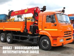 Бортовой автомобиль КАМАЗ 65115 с манипулятором INMAN IT 200 до 7,2 тонны с буром и люлькой модели 8828
