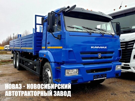 Бортовой автомобиль КАМАЗ 65117-6020-48 грузоподъёмностью 14,5 тонны с кузовом 7800х2470х730 мм (фото 1)