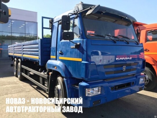Бортовой автомобиль КАМАЗ 65117-7010-48 грузоподъёмностью 14,5 тонны с кузовом 7800х2470х730 мм (фото 1)