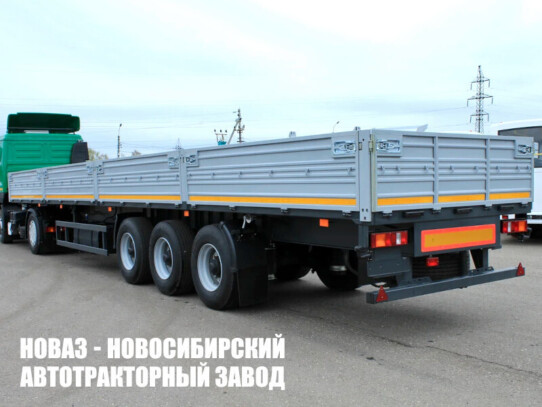 Бортовой полуприцеп МАЗ 975800-2012 грузоподъёмностью 27,4 тонны с кузовом 13485х2460х700 мм (фото 1)