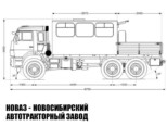 Грузопассажирский автомобиль вместимостью 14 мест на базе КАМАЗ 43118 модели 7076 (фото 2)