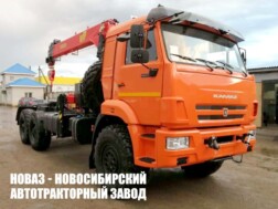 Седельный тягач КАМАЗ 43118 с манипулятором INMAN IT 200 до 7,2 тонны с буром и люлькой модели 4648
