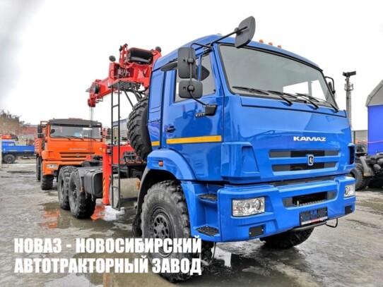 Седельный тягач КАМАЗ 43118 с манипулятором Kanglim KS1256G-II до 7 тонн модели 5422 (фото 1)