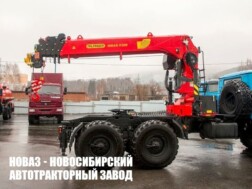 Седельный тягач Урал NEXT 44202 с манипулятором INMAN IT 200 до 7,2 тонны с буром и люлькой модели 8840