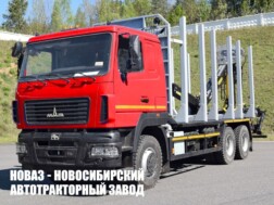 Лесовоз МАЗ 6312Е8 с манипулятором ВЕЛМАШ VM10L86 до 2,9 тонны