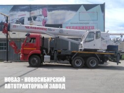 Автокран КС-55732-25-31 Челябинец грузоподъёмностью 25 тонн со стрелой 31 метр на базе КАМАЗ 65115 модели 8909