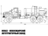 Автотопливозаправщик объёмом 10 м³ с 1 секцией на базе Урал NEXT 4320 модели 3144 (фото 2)