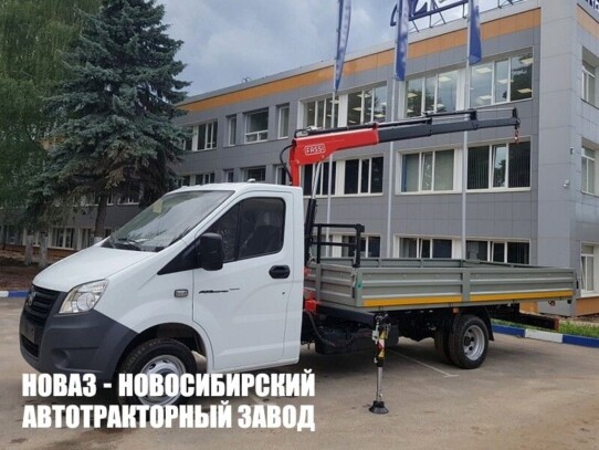 Бортовой автомобиль ГАЗель NEXT A21R22 с манипулятором Fassi F32A.0 до 1,6 тонны