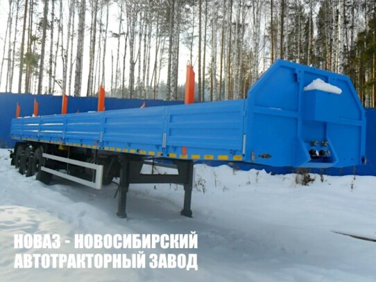 Бортовой полуприцеп грузоподъёмностью 35 тонн с кузовом 12300х2470х600 мм модели 8876 (фото 1)