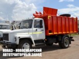 Мусоровоз ГАЗ САЗ 3901-11 объёмом 9,4 м³ с боковой загрузкой на базе ГАЗ 33086 Земляк (фото 1)