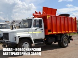 Мусоровоз ГАЗ САЗ 3901‑11 объёмом 9,4 м³ с боковой загрузкой кузова на базе ГАЗ 33086 Земляк