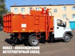 Мусоровоз ГАЗ САЗ 3901-11 объёмом 9,4 м³ с боковой загрузкой на базе ГАЗон NEXT C41R13 (фото 2)