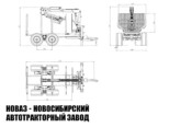 Полуприцеп сортиментовоз тракторный MX-12 (ЛПП-12) с манипулятором грузоподъёмностью 12 тонн (фото 2)