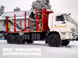 Лесовоз 659108‑0042027‑91 с манипулятором ВЕЛМАШ VM10L74 до 3,1 тонны на базе КАМАЗ 43118