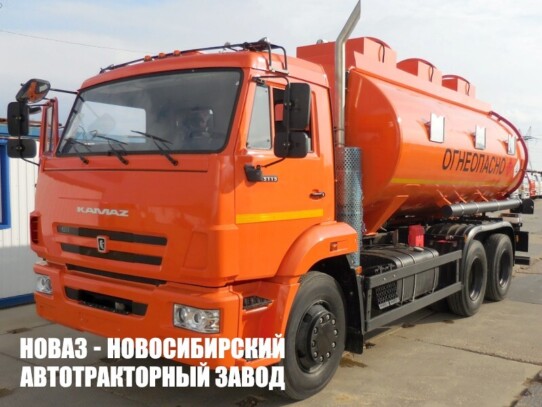 Автотопливозаправщик НЕФАЗ 66052 объёмом 16 м³ с 3 секциями на базе КАМАЗ 65115
