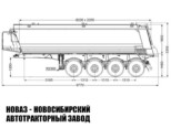 Самосвальный полуприцеп грузоподъёмностью 29,7 тонны с кузовом 34 м³ модели 8735 (фото 2)