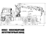 Седельный тягач КАМАЗ 65225 с манипулятором INMAN IT 200 до 7,2 тонны с буром и люлькой модели 3660 (фото 2)