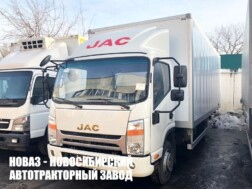 Промтоварный фургон JAC N90L грузоподъёмностью 4,6 тонны с кузовом 6200х2550х2550 мм с доставкой в Белгород и Белгородскую область