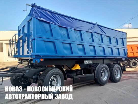 Самосвальный прицеп 852911В грузоподъёмностью 16 тонн с кузовом 21,4 м³ (фото 1)