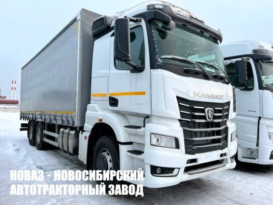 Тентованный грузовик КАМАЗ 65657-1054-92 грузоподъёмностью 8,6 тонны с кузовом 8300х2550х2800 мм