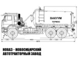 Ассенизатор объёмом 10 м³ на базе КАМАЗ 43118 модели 8533 (фото 2)