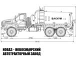 Ассенизатор объёмом 10 м³ на базе Урал NEXT 4320 модели 8272 (фото 2)