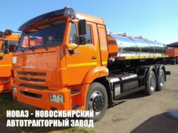 Автоцистерна для пищевых жидкостей ЯДИШ-ВМ-10.5 объёмом 10,5 м³ с 3 секциями на базе КАМАЗ 65115-23052-50 с доставкой по всей России