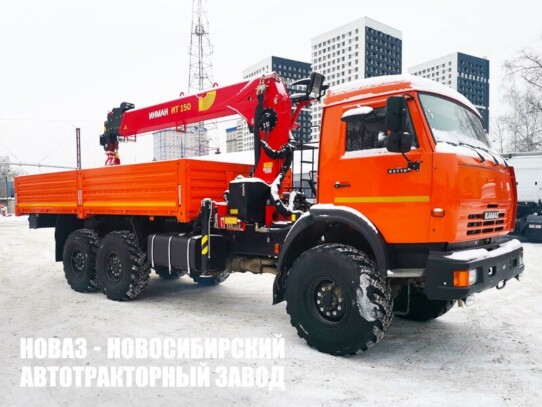 Бортовой автомобиль КАМАЗ 43118-1017-10 с манипулятором INMAN IT 150 до 7,1 тонны (фото 1)