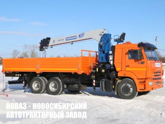 Бортовой автомобиль КАМАЗ 65115 с манипулятором КМУ-150 Галичанин до 7 тонн с люлькой (фото 1)
