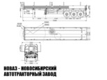 Бортовой полуприцеп грузоподъёмностью 40 тонн с кузовом 12300х2470х600 мм модели 8995 (фото 2)