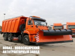 Комбинированная дорожная машина КДМ-7881010 с бункером для песка на базе самосвала КАМАЗ 6520-3026012-53