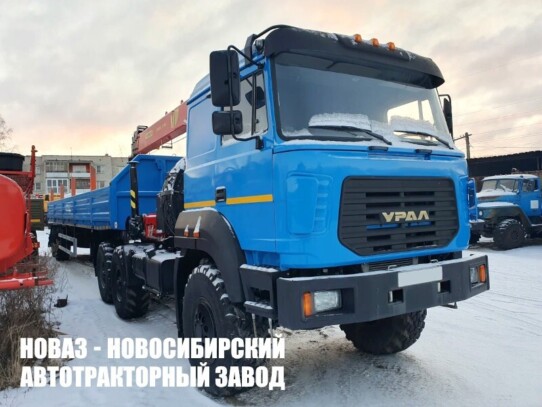 Седельный тягач Урал-М 4320-4971-80 с манипулятором INMAN IT 150 до 7,1 тонны модели 4163 (фото 1)