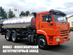 Автоцистерна для пищевых жидкостей объёмом 10,5 м³ с 3 секциями на базе КАМАЗ 65115-4052-56 модели 450750 с доставкой по всей России