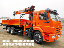 Бортовой автомобиль КАМАЗ 65115 с краном‑манипулятором Hangil HGC 756 грузоподъёмностью 7,5 тонны