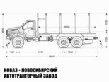 Сортиментовоз Урал NEXT 4320-6951-74 грузоподъёмностью 10,1 тонны модели 6100 (фото 2)