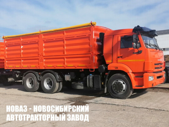 Зерновоз 653510 грузоподъёмностью 14,3 тонны с кузовом 28 м³ на базе КАМАЗ 65115