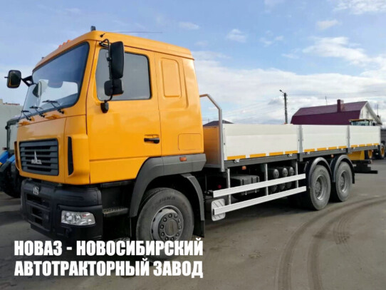 Бортовой автомобиль МАЗ 631228-8575-012 грузоподъёмностью 23 тонны с кузовом 8390х2540х656 мм