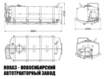 Цистерна для пищевых жидкостей объёмом 10 м³ с 1 секцией для монтажа на шасси Урал модели 7481 (фото 2)
