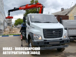 Эвакуатор ГАЗон NEXT C41RВ3 грузоподъёмностью 2,8 тонны сдвижного типа с манипулятором Fassi F100AT.12 с доставкой по всей России