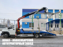 Эвакуатор ГАЗон NEXT C41RВ3 грузоподъёмностью 3,1 тонны ломаного типа с манипулятором Fassi F100AT.12 с доставкой по всей России