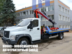Эвакуатор ГАЗон NEXT грузоподъёмностью 2,8 тонны сдвижного типа с манипулятором Fassi F100AT.12 с доставкой по всей России