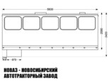 Фургон вахтового автобуса вместимостью 22 места для монтажа на шасси Урал модели 7234 (фото 2)